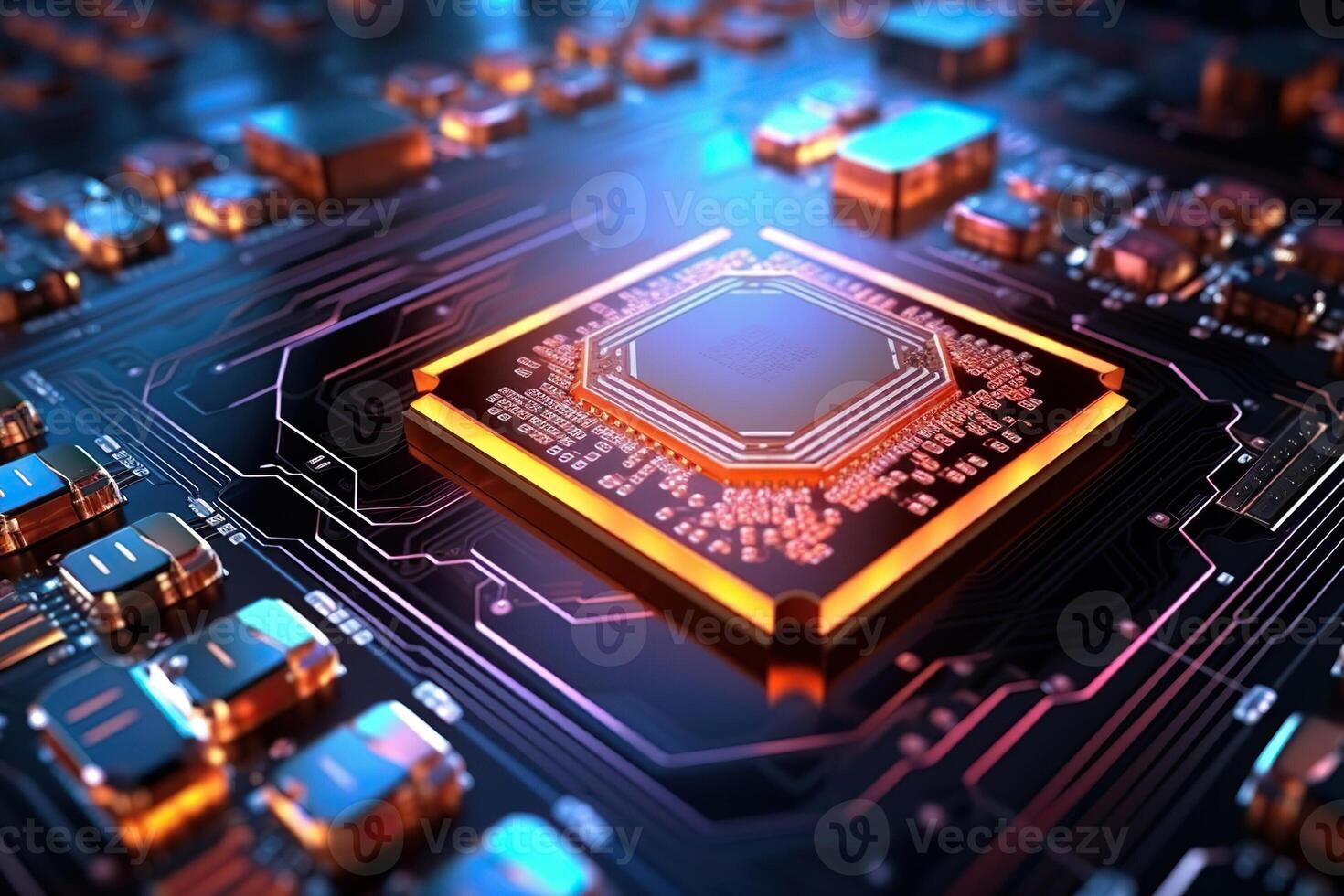 Beautiful surface microchip for design natural abstract background photo