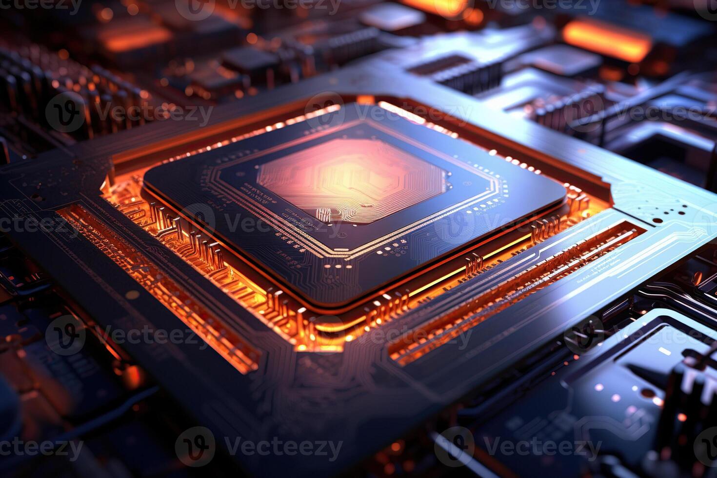 Beautiful surface microchip for design natural abstract background photo