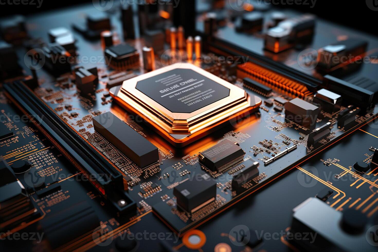 Beautiful surface microchip for design natural abstract background photo