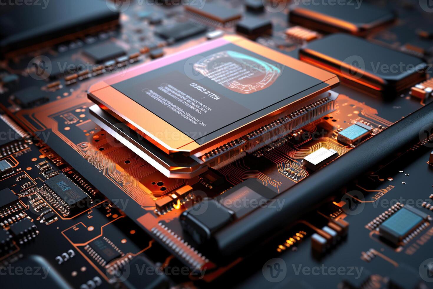 Beautiful surface microchip for design natural abstract background photo