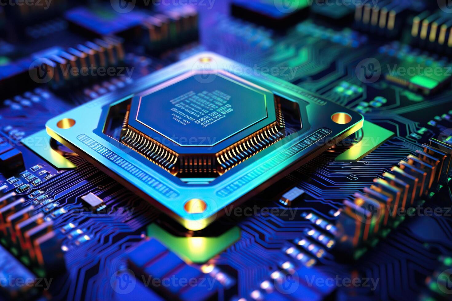 Beautiful surface microchip for design natural abstract background photo