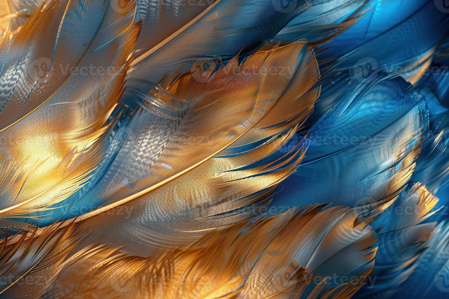 Beautiful texture bird feather for design natural abstract background photo