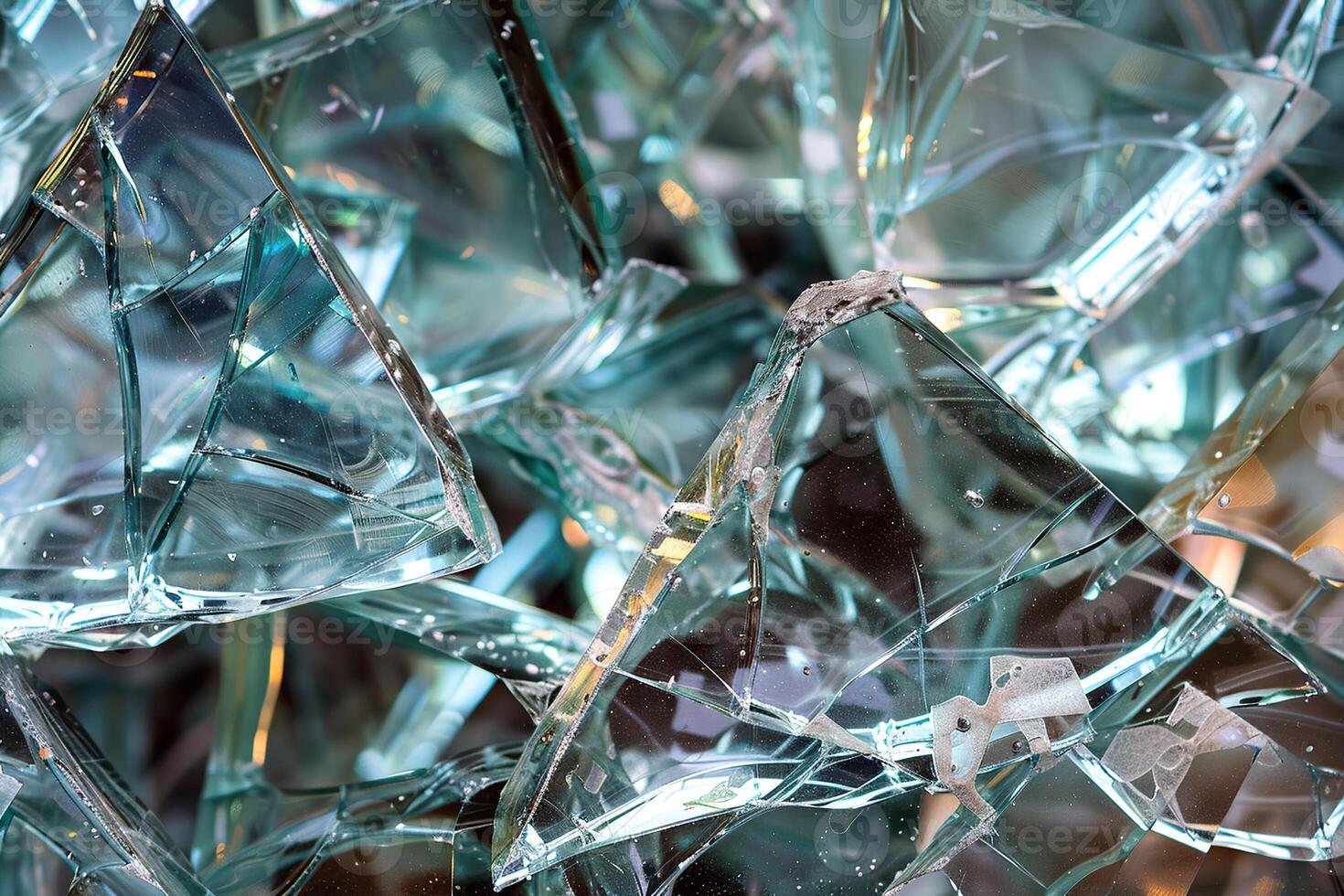 Beautiful texture broken glass for design natural abstract background photo