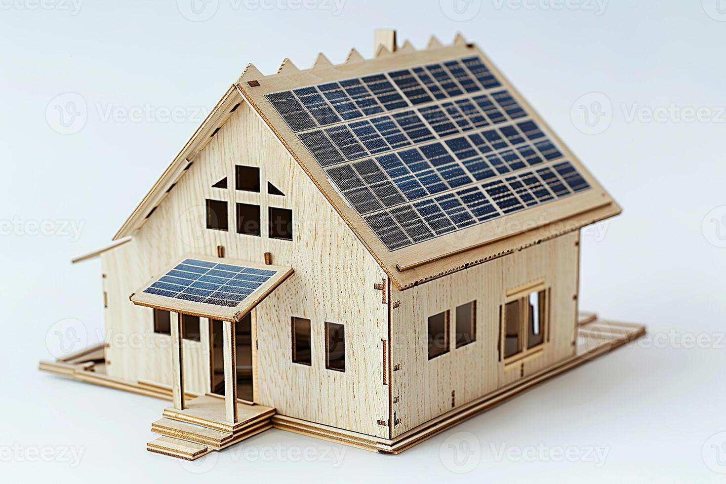 Solar cell panels in a photovoltaic power plant, eco renewable power photo