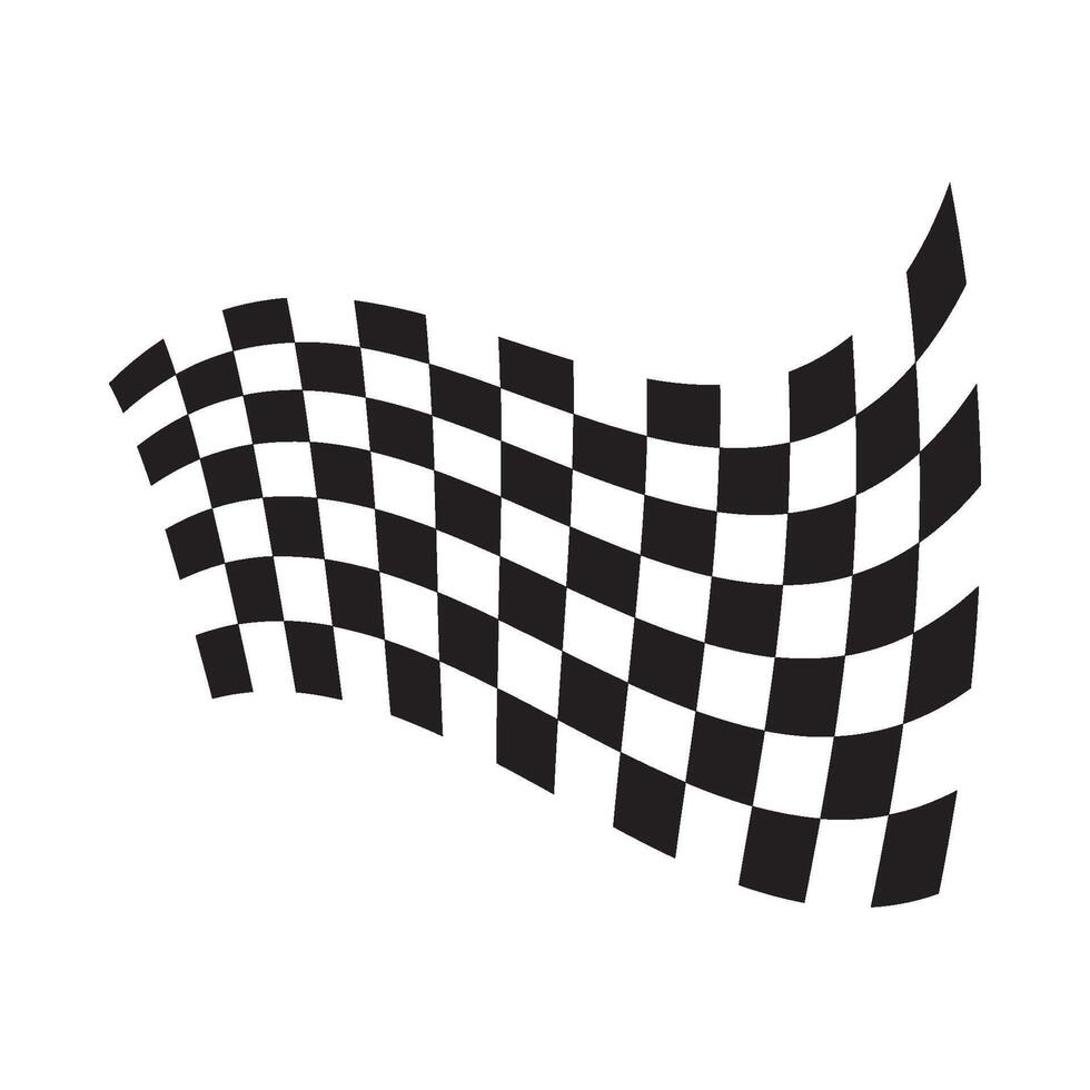 Flag race logo vector