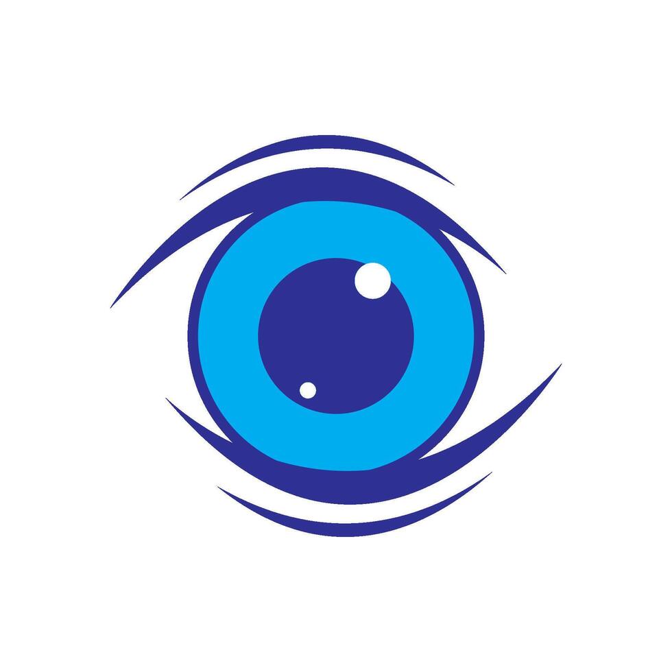 Health and eye care logo vector