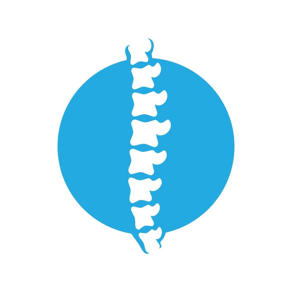 Spine health logo illustration vector