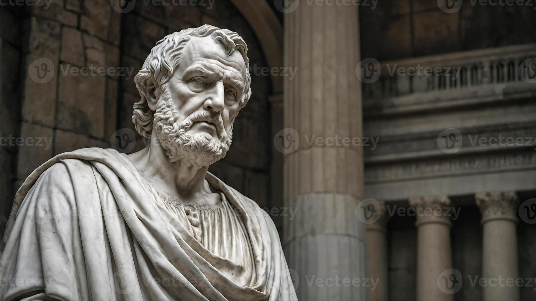 sculpture of Seneca photo