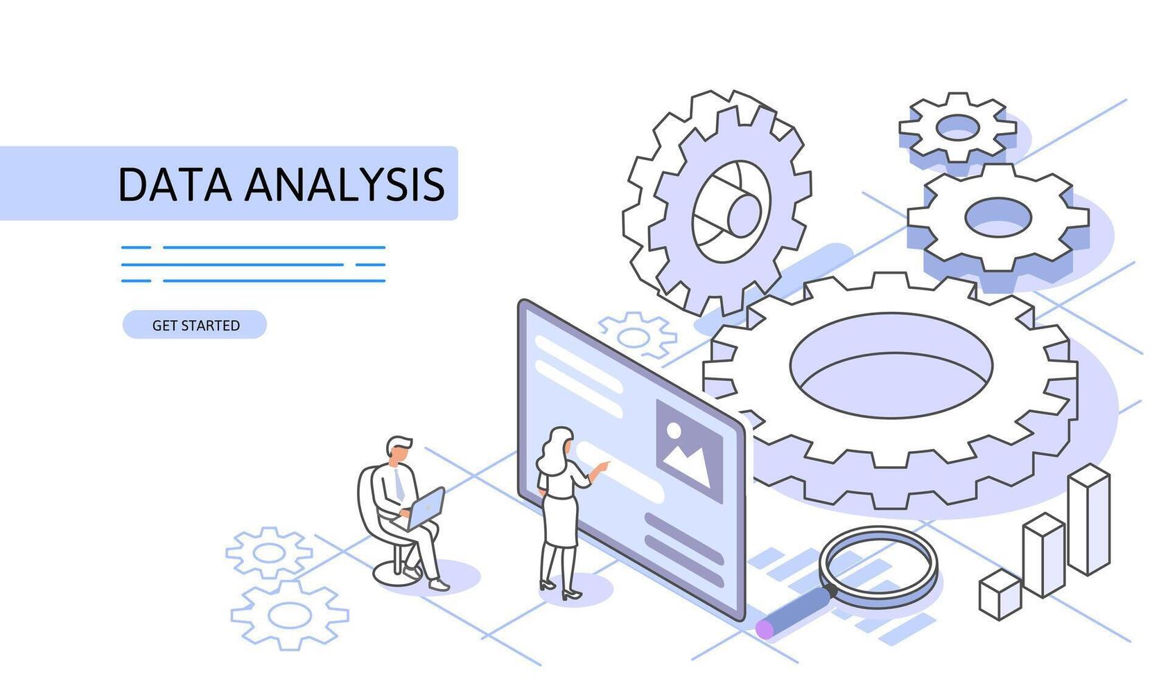 Web design and tuning Isometric Concept. Use for web page, banner, infographics. Flat illustration editable line. vector