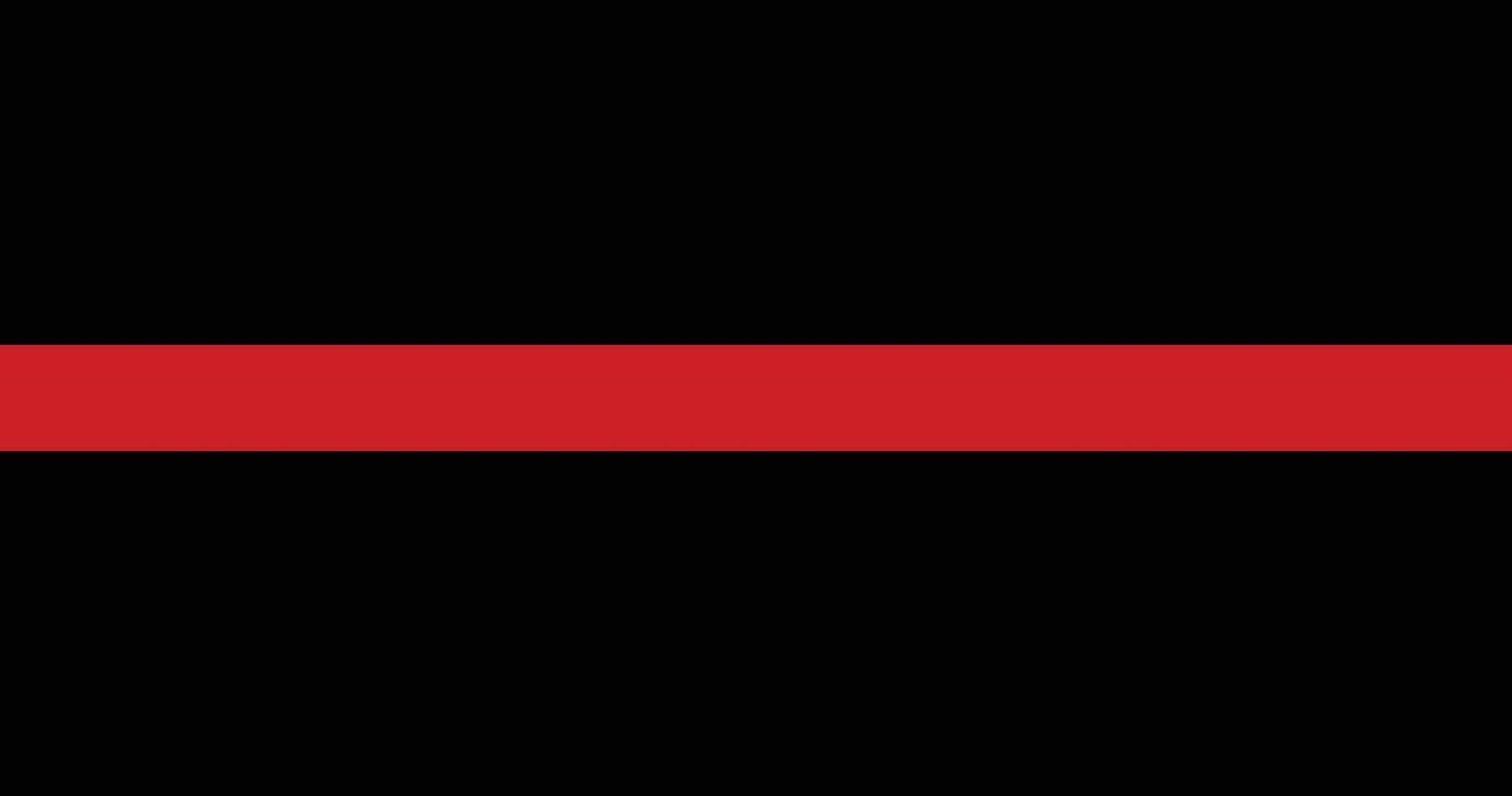 Thin Red Line Firefighters to Commemorate Fallen Personnel American, USA, US Flag Illustration vector