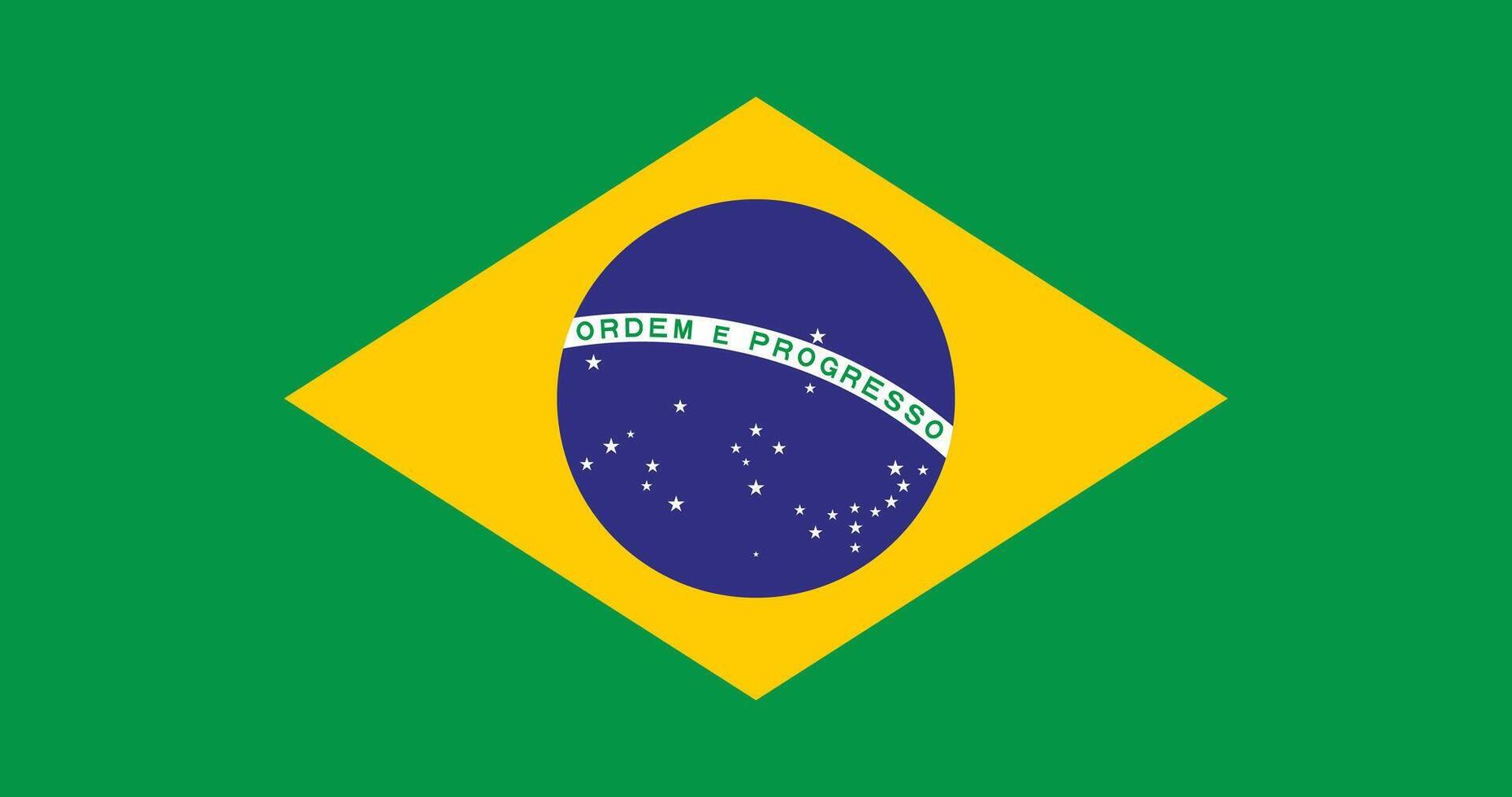 Brazil Flag Illustration vector