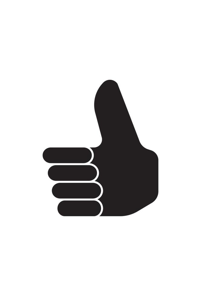 simple thumbs up hand icon for design. like symbol vector