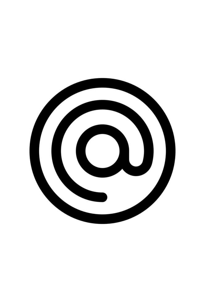 at the rate icon for design vector