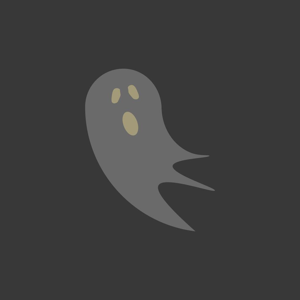Halloween party banner invitation background with ghost. vector