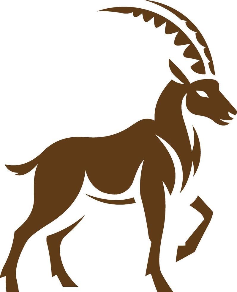 illustration of a ibex vector