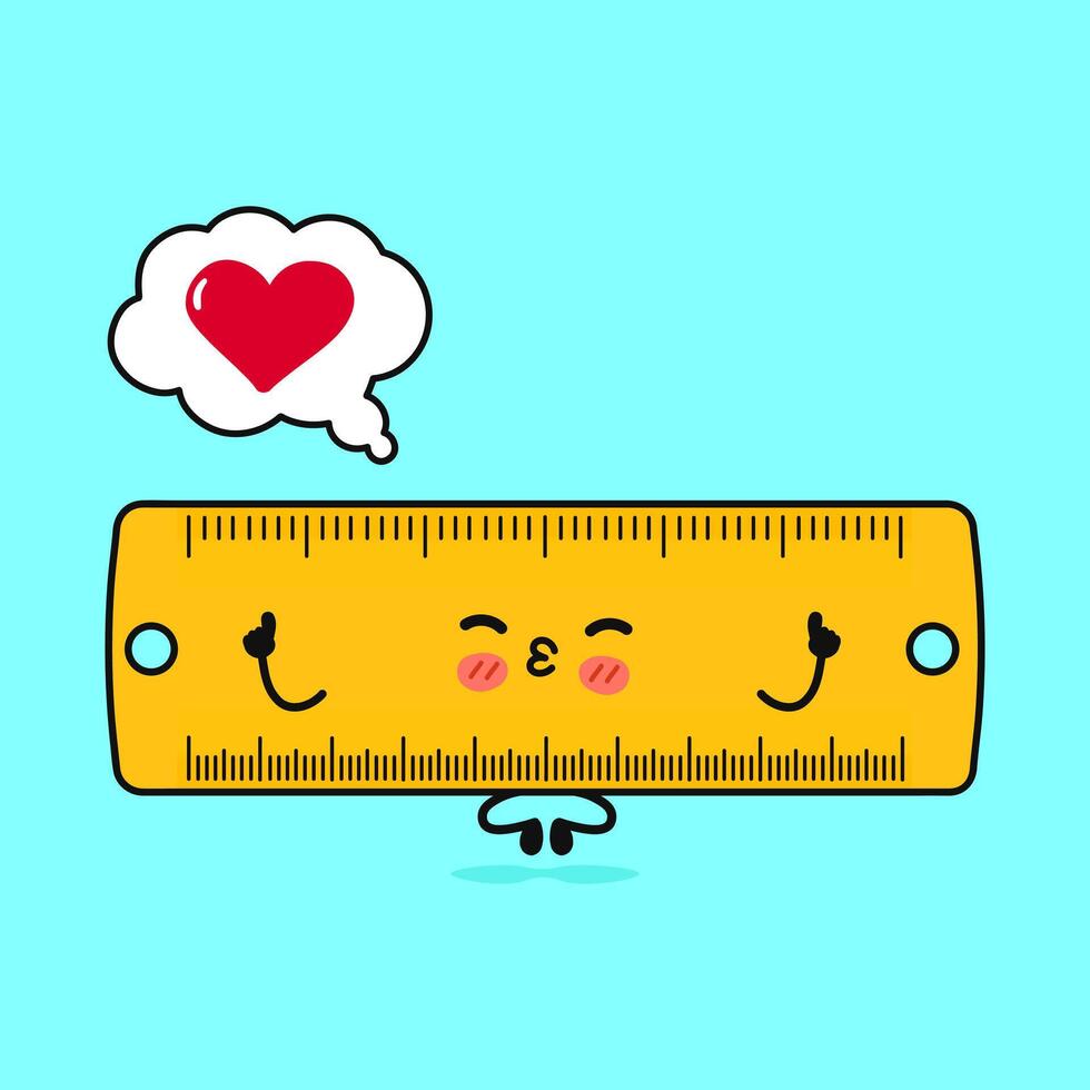 Ruler doing yoga with speech bubble vector