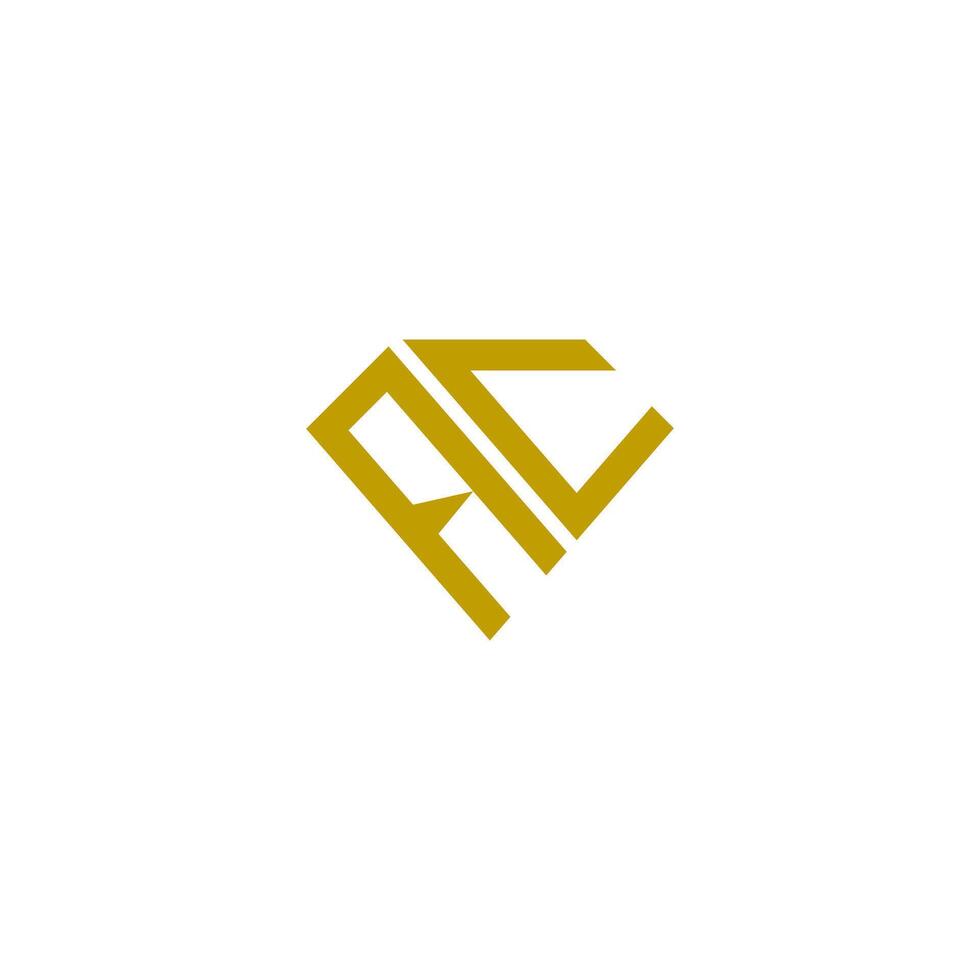 letter AC, CA diamond logo vector