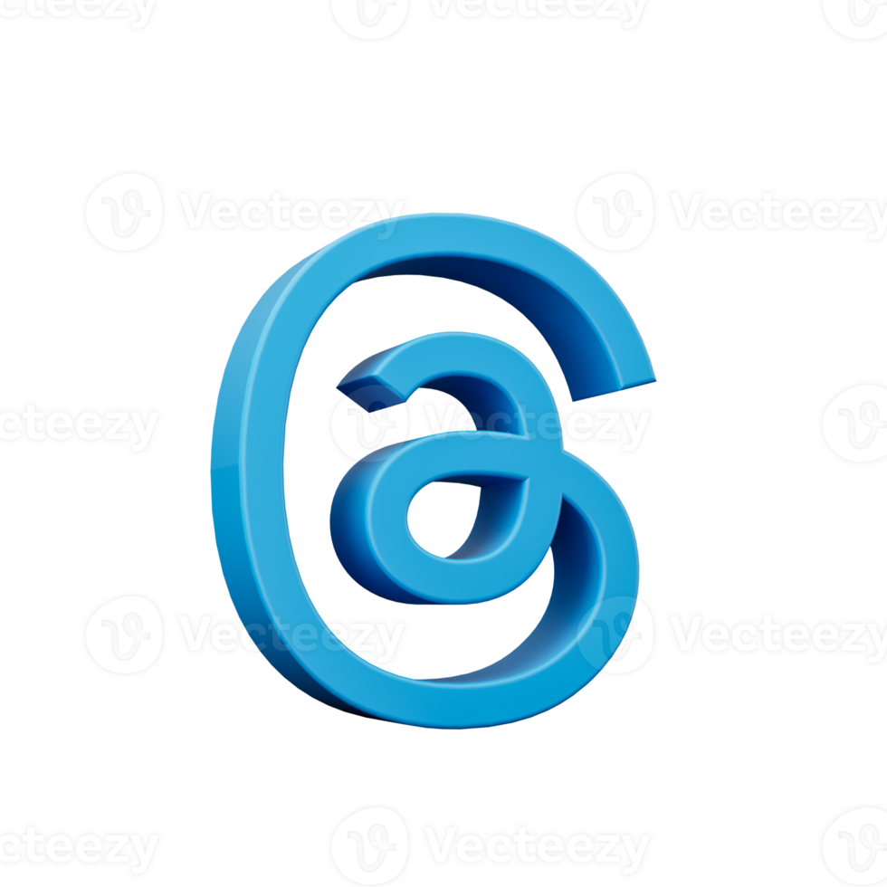 3d illustration of At the rate symbol email symbol png