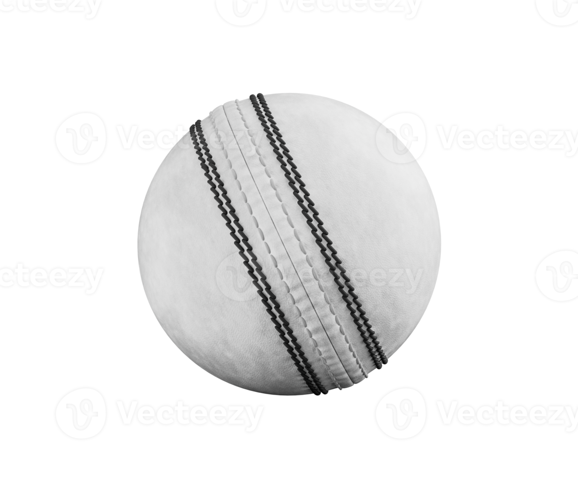 3D White Leather Stitched ODI One Day International Cricket Ball 3D Illustration png