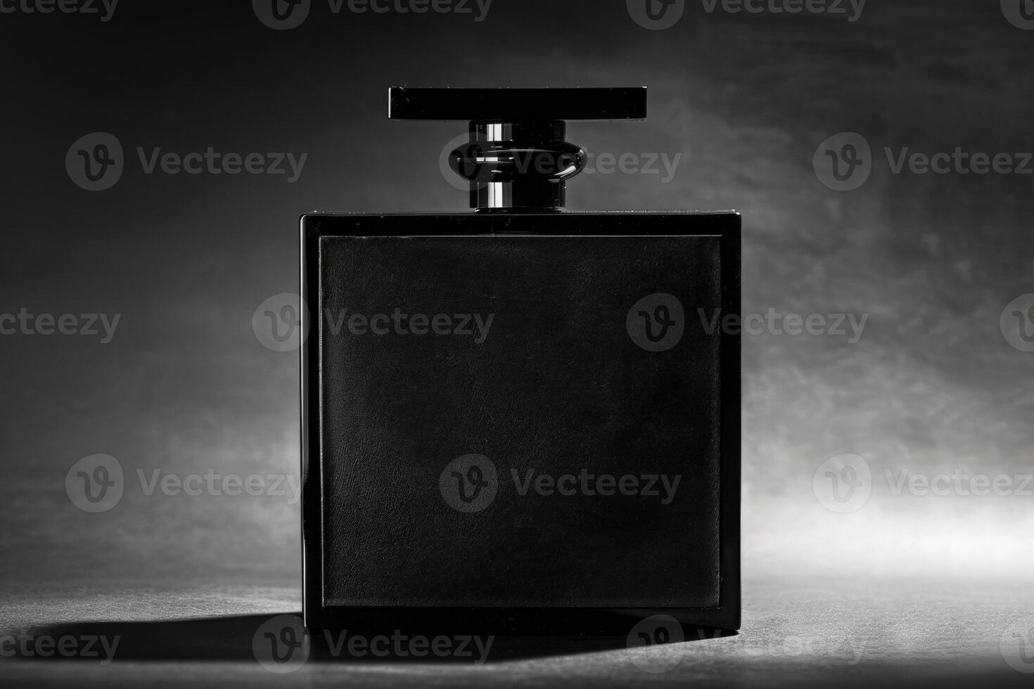 The elegant bottle of mens shampoo stands alone, showcasing a minimalist aesthetic that exudes sophistication and style. photo