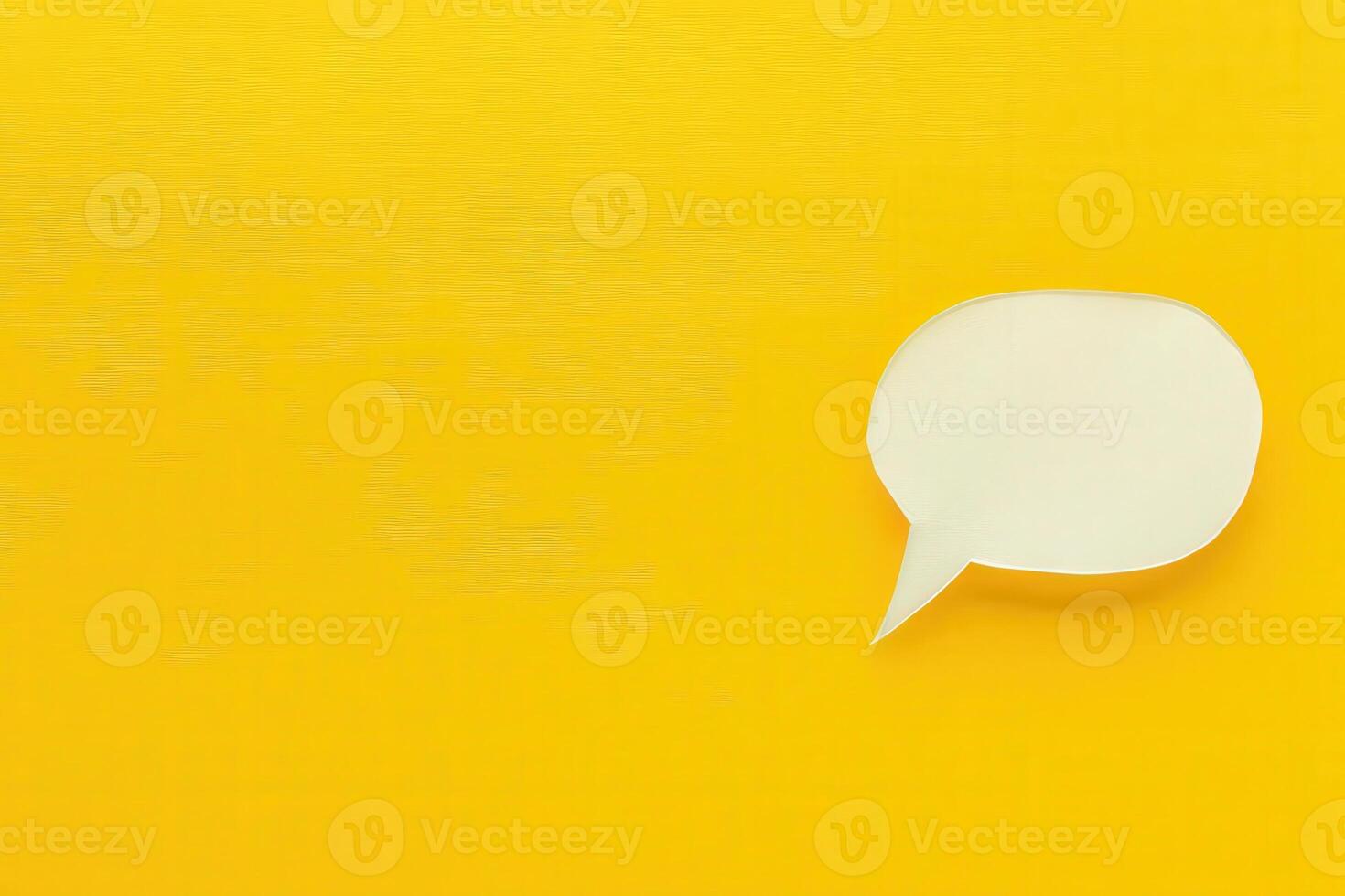 A customer support chat window appears on a vibrant yellow background, inviting interaction and assistance. photo