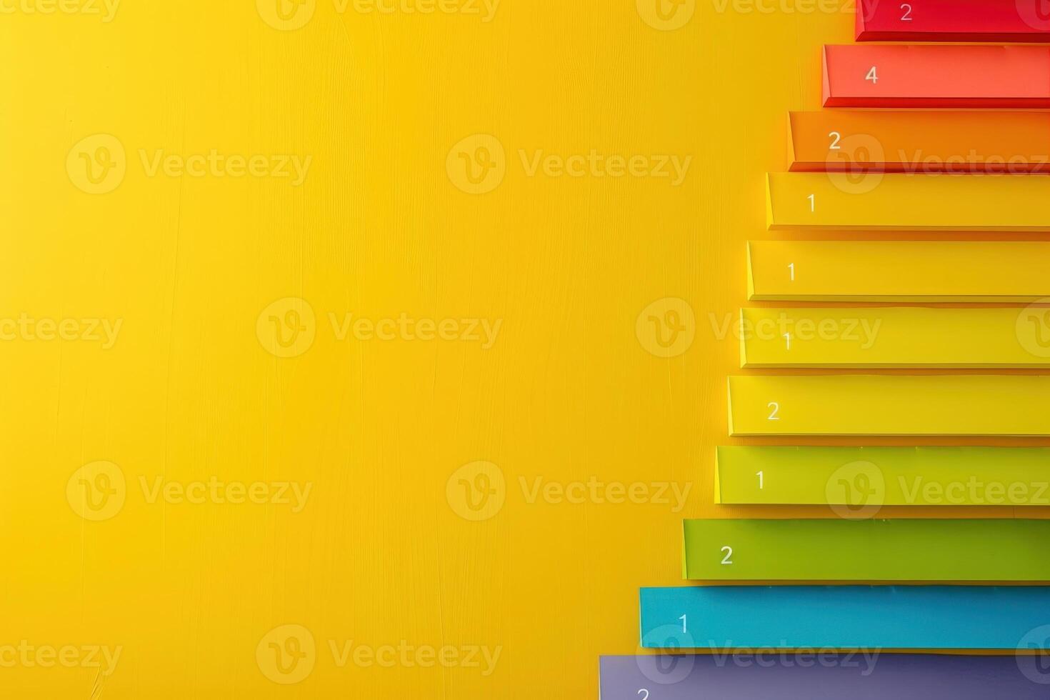 A visually striking energy efficiency rating chart showcases colorful layers, illustrating energy performance levels in an engaging manner. photo