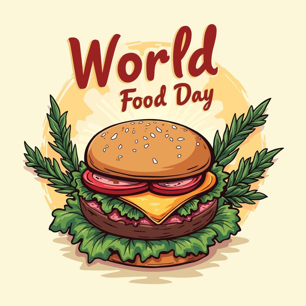 World Food Day T-Shirt Design vector