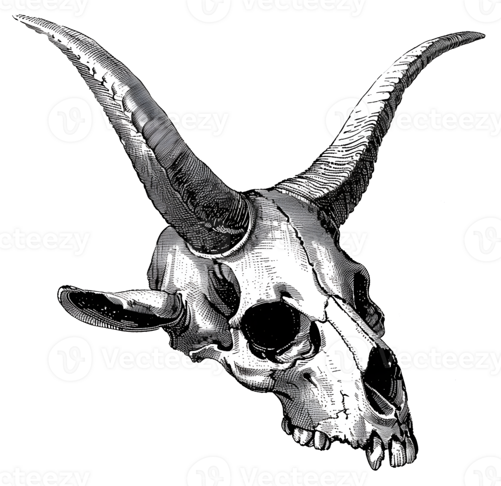 animal skull Illustration png
