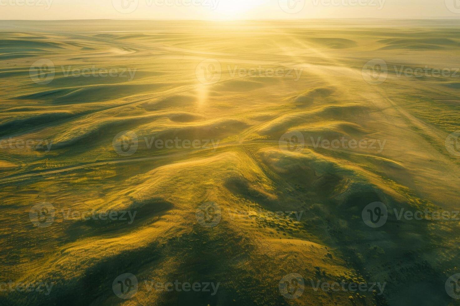Rolling Hills at Golden Sunset photo