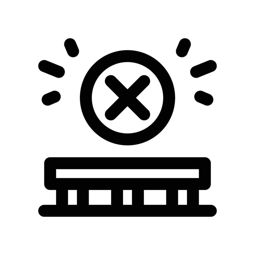 stockout icon. line icon for your website, mobile, presentation, and logo design. vector