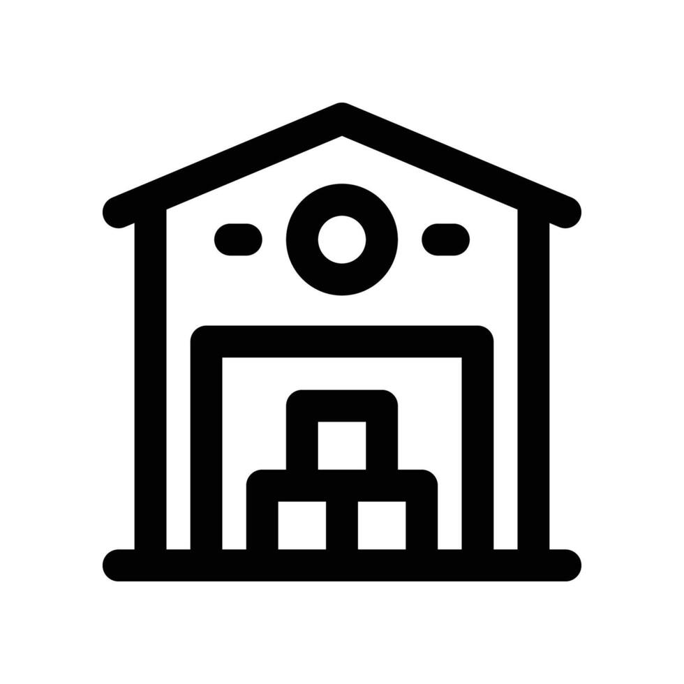 warehouse icon. line icon for your website, mobile, presentation, and logo design. vector
