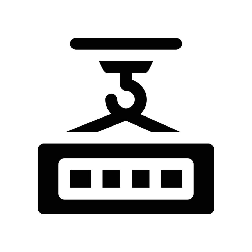 container icon. glyph icon for your website, mobile, presentation, and logo design. vector