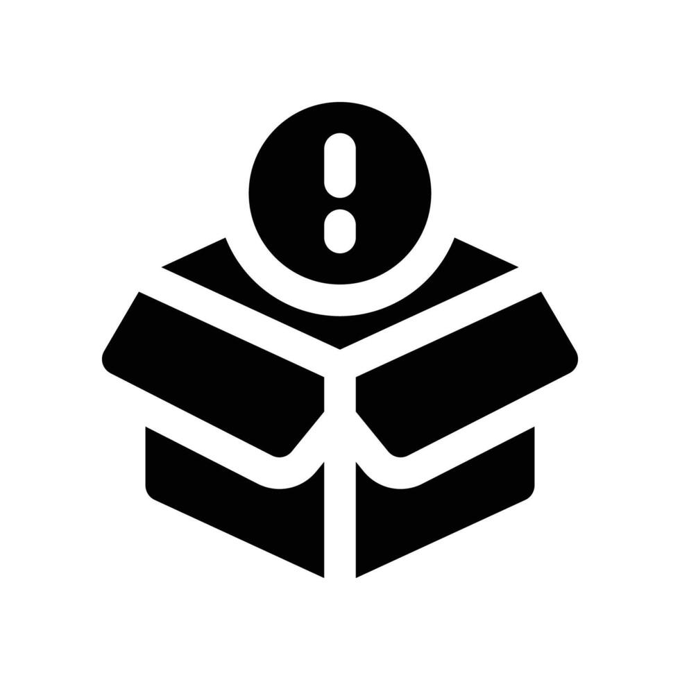alert icon. glyph icon for your website, mobile, presentation, and logo design. vector