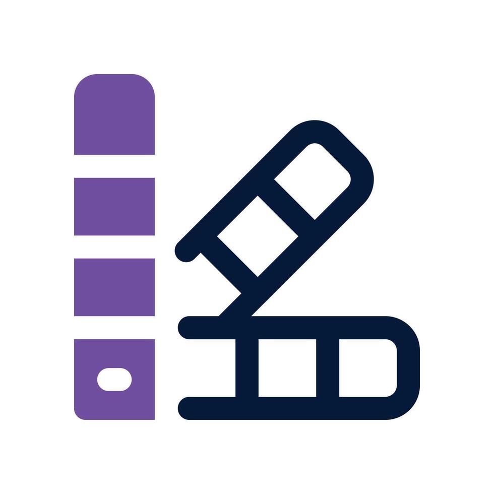 color sample icon. dual tone icon for your website, mobile, presentation, and logo design. vector