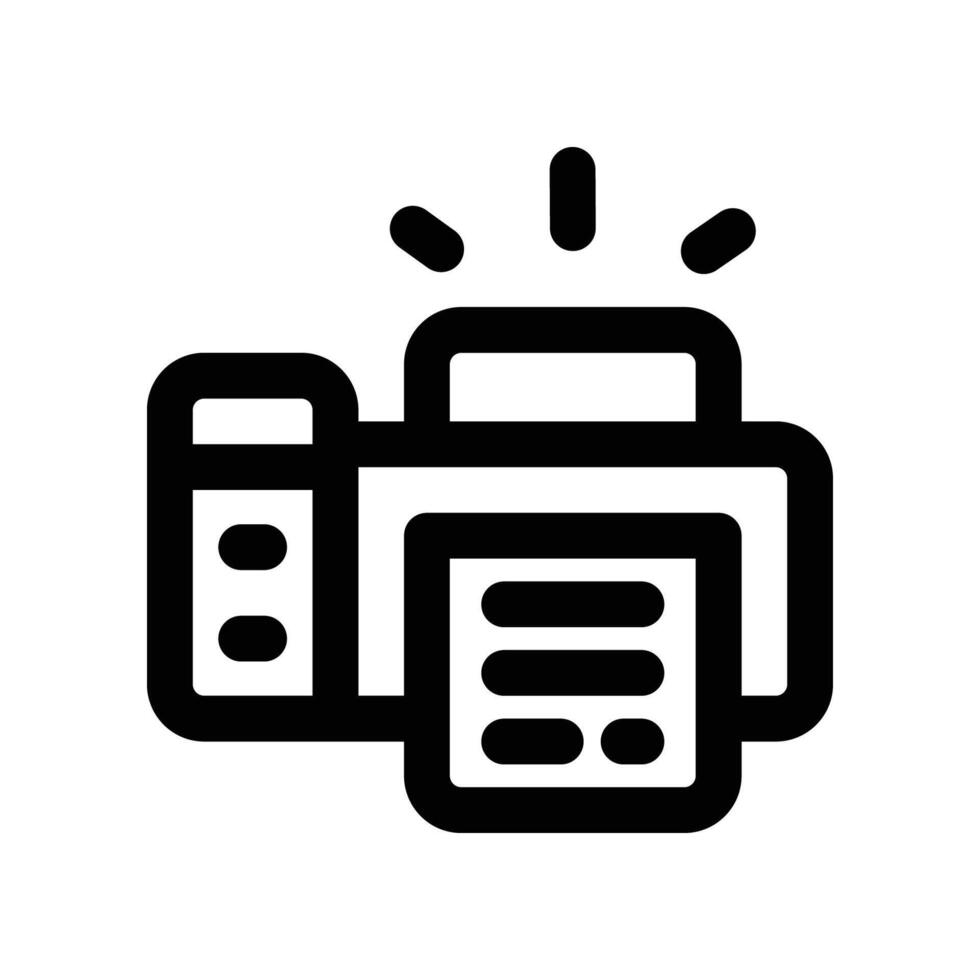 printer icon. line icon for your website, mobile, presentation, and logo design. vector
