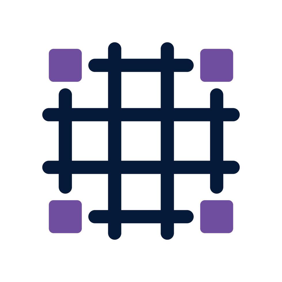 grid icon. dual tone icon for your website, mobile, presentation, and logo design. vector