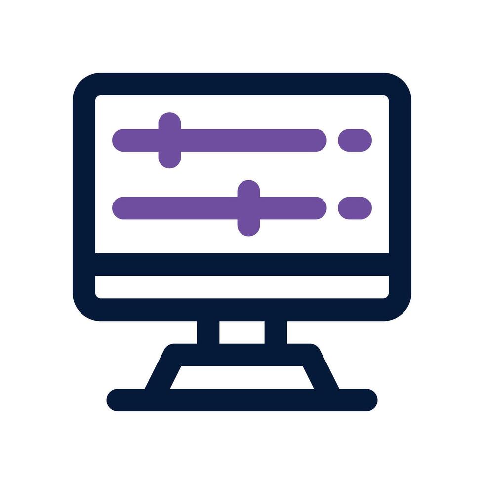 adjust icon. dual tone icon for your website, mobile, presentation, and logo design. vector