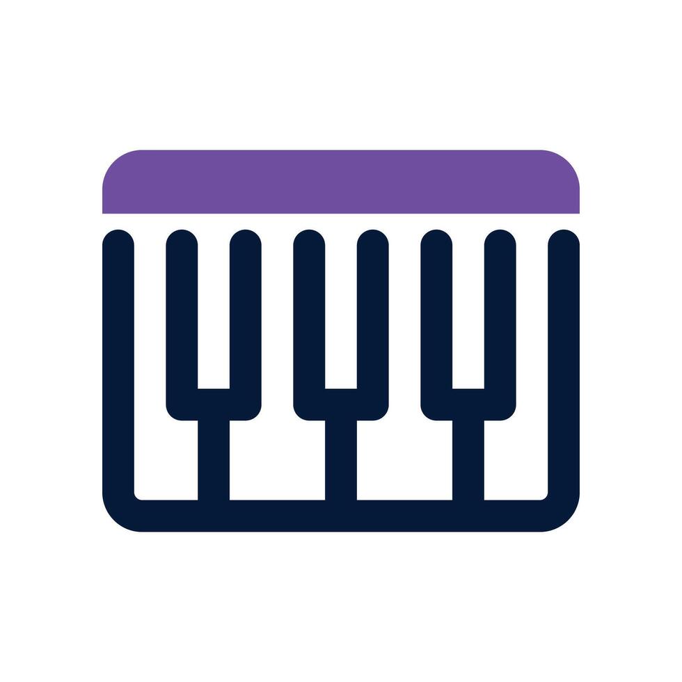 piano icon. dual tone icon for your website, mobile, presentation, and logo design. vector