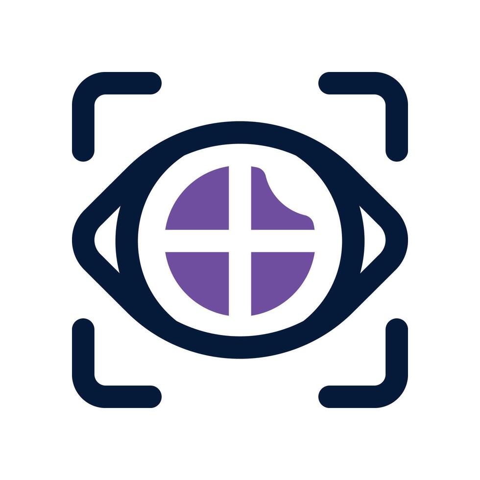 vision icon. dual tone icon for your website, mobile, presentation, and logo design. vector