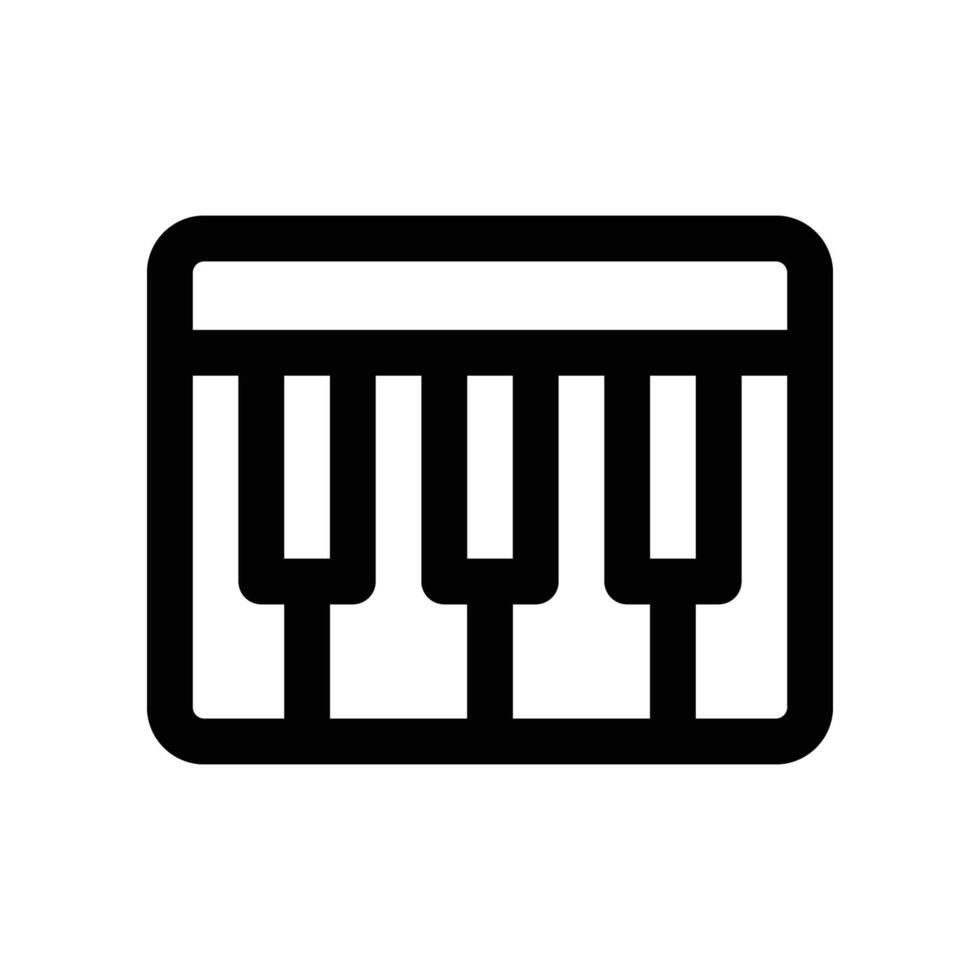 piano icon. line icon for your website, mobile, presentation, and logo design. vector