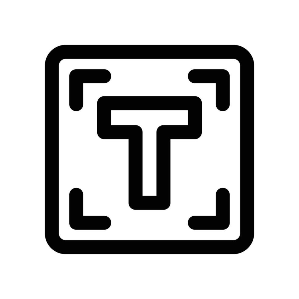type icon. line icon for your website, mobile, presentation, and logo design. vector