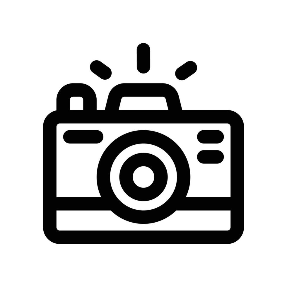 camera icon. line icon for your website, mobile, presentation, and logo design. vector
