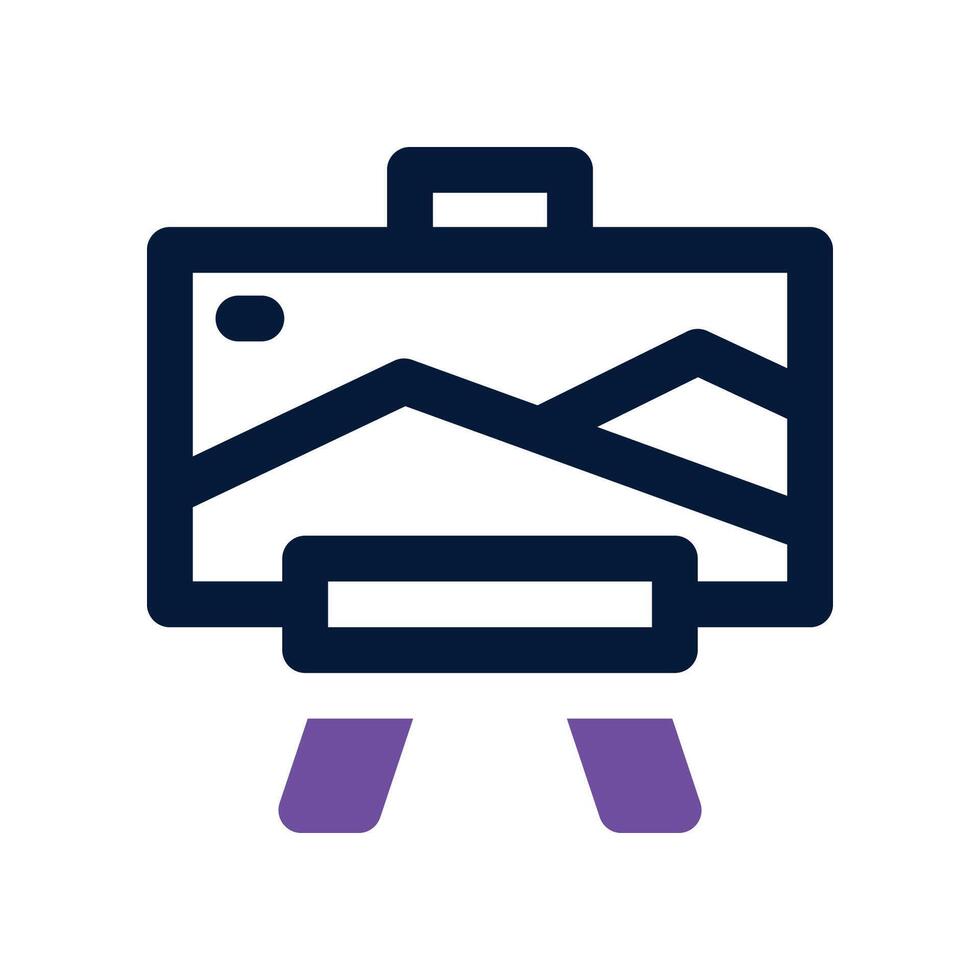 canvas icon. dual tone icon for your website, mobile, presentation, and logo design. vector