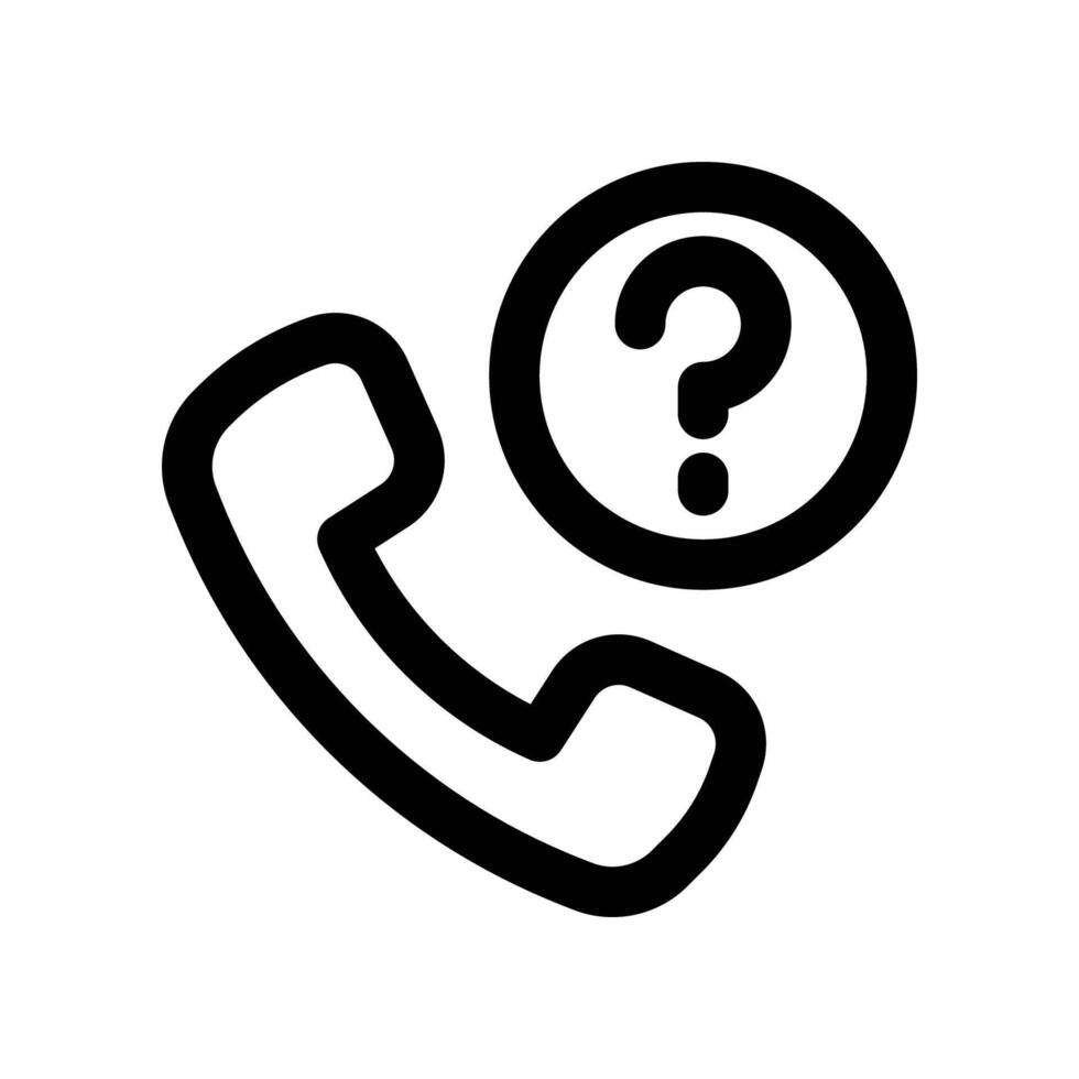 call icon. line icon for your website, mobile, presentation, and logo design. vector