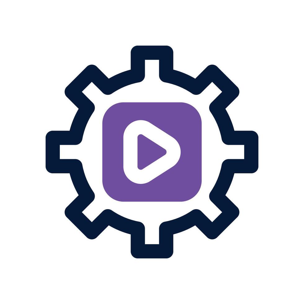 content management icon. dual tone icon for your website, mobile, presentation, and logo design. vector