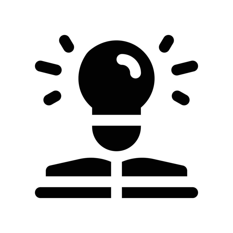 knowledge icon. glyph icon for your website, mobile, presentation, and logo design. vector