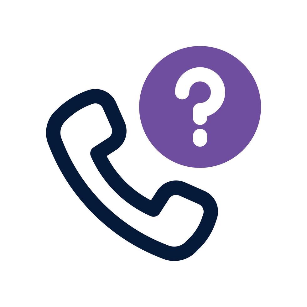 call icon. dual tone icon for your website, mobile, presentation, and logo design. vector