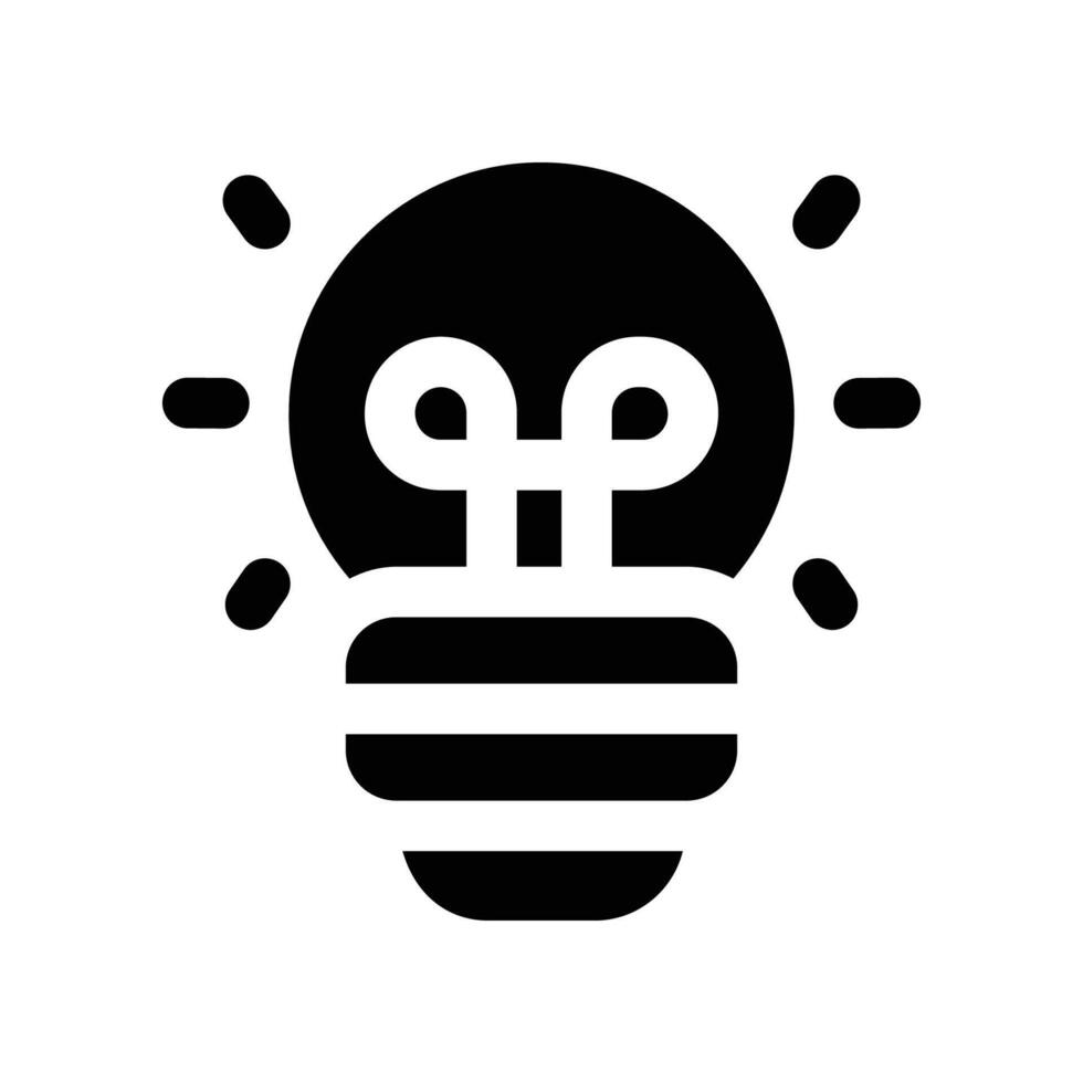 idea icon. glyph icon for your website, mobile, presentation, and logo design. vector