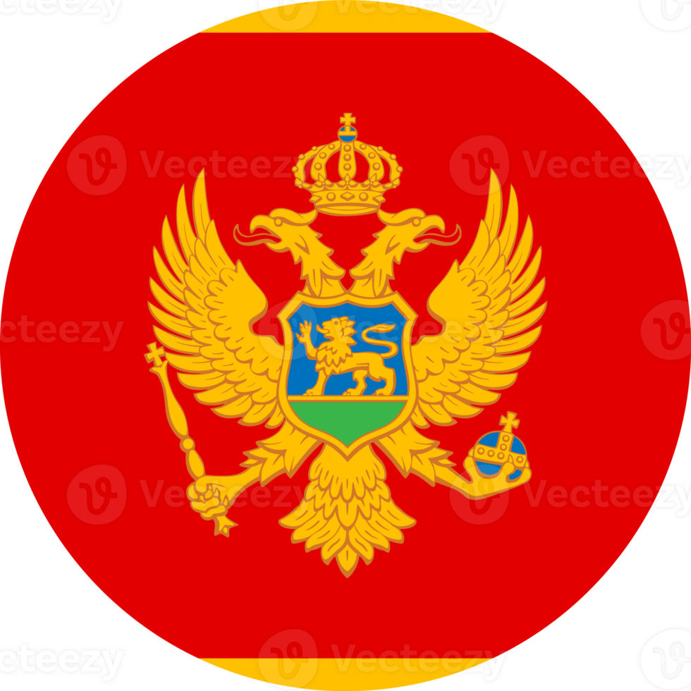 Montenegro flag circle png