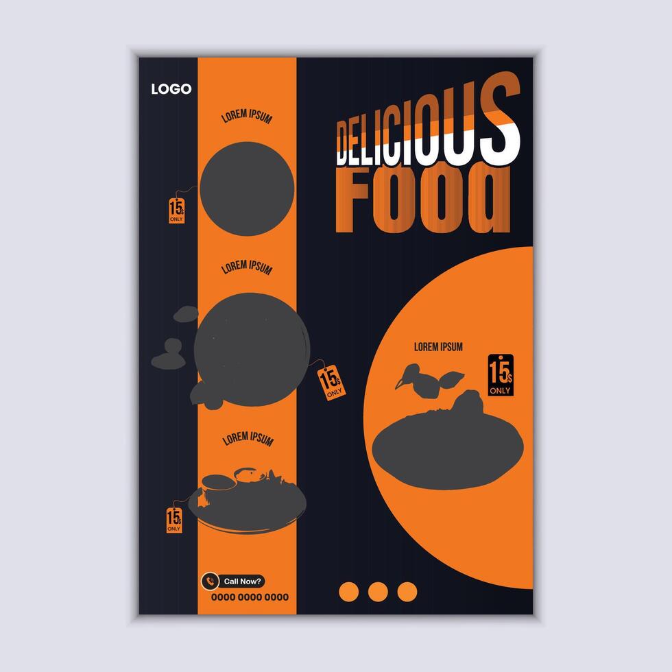 Cafe and restaurant menu food Menu Design vector